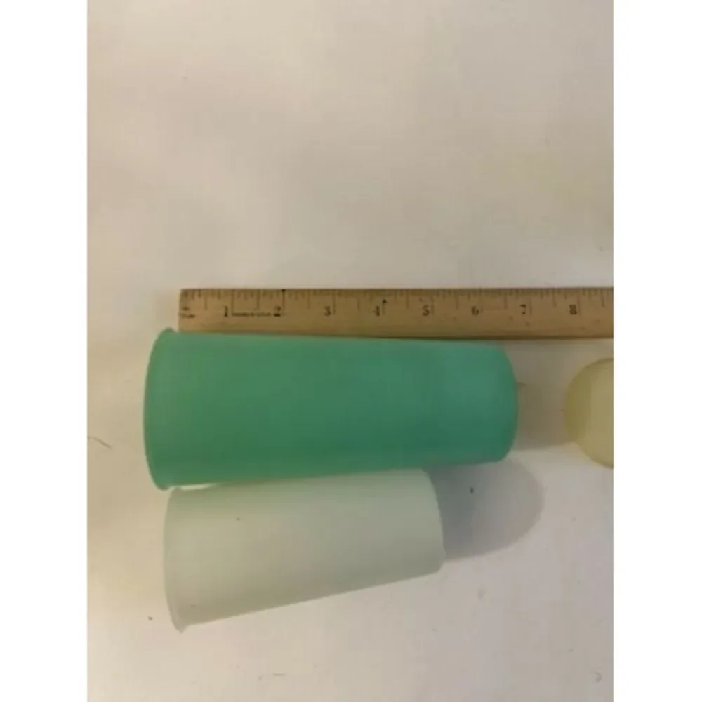 Vintage  Skinny Tupperware Pastel Tumblers‎ Lot Of 8
